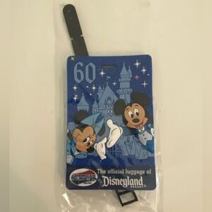 Disneyland Resort 60th Anniversary Luggage Tag Disney Mickey Minnie Mouse New